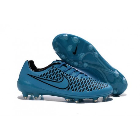 Chaussure De Football Nike Magista Opus FG Sol Dur Pour Homme Bleu Turquoise Noir