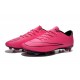 2015 Crampons de Foot Nike Mercurial Vapor X FG Homme Hyper Rose Noir