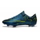 Chaussures de Football Nike Mercurial Vapor 10 FG Bleu Noir Volt