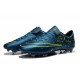 Chaussures de Football Nike Mercurial Vapor 10 FG Bleu Noir Volt