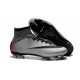 2016 Homme Chaussures Football Mercurial Superfly FG CR 500 Argenté Gris Noir Rouge