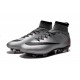 2016 Homme Chaussures Football Mercurial Superfly FG CR 500 Argenté Gris Noir Rouge