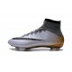 2016 Homme Chaussures Football Mercurial Superfly FG CR7 500 Argenté Gris Noir Or