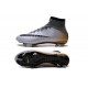 2016 Homme Chaussures Football Mercurial Superfly FG CR7 500 Argenté Gris Noir Or