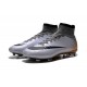 2016 Homme Chaussures Football Mercurial Superfly FG CR7 500 Argenté Gris Noir Or