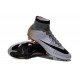 2016 Homme Chaussures Football Mercurial Superfly FG CR7 500 Argenté Gris Noir Or