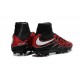 Nouvelles chaussures Nike HyperVenom Phantom II FG Football Crampons Lewandowski Blanc Rouge Noir