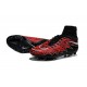 Nouvelles chaussures Nike HyperVenom Phantom II FG Football Crampons Lewandowski Blanc Rouge Noir