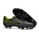 Nouveau Chaussures Nike Tiempo Legend V FG Homme Anthracite Noir Volt