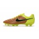 Chaussure de Football Nike Tiempo Legend V FG Pas Cher Beige Noir Volt