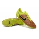 Chaussure de Football Nike Tiempo Legend V FG Pas Cher Beige Noir Volt