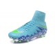 Hommes Nike HyperVenom Phantom II FG Chaussures de football ACC Bleu Vert Blanc