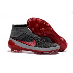 Nouvelle Homme Cramspon de Foot Nike Magista Obra FG Gris Noir Rouge