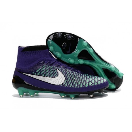 Nouvelle Homme Cramspon de Foot Nike Magista Obra FG Vert Violet Noir Blanc