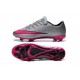 Chaussures de Football Nike Mercurial Vapor 10 FG Gris Loup Hyper Rose Noir