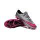 Chaussures de Football Nike Mercurial Vapor 10 FG Gris Loup Hyper Rose Noir