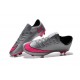 Chaussures de Football Nike Mercurial Vapor 10 FG Gris Loup Hyper Rose Noir