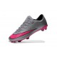 Chaussures de Football Nike Mercurial Vapor 10 FG Gris Loup Hyper Rose Noir