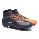 Chaussures Mercurial Superfly IV FG Nouvelle Pas Cher Noir Orange Blanc