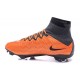 Chaussures Mercurial Superfly IV FG Nouvelle Pas Cher Noir Orange Blanc