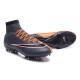 Chaussures Mercurial Superfly IV FG Nouvelle Pas Cher Noir Orange Blanc