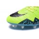 Nouvelles chaussures Nike HyperVenom Phantom II FG Football Crampons Volt Bleu Noir