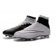 Chaussures Mercurial Superfly IV FG Nouvelle Pas Cher Noir Blanc