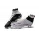 Chaussures Mercurial Superfly IV FG Nouvelle Pas Cher Noir Blanc