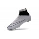 Chaussures Mercurial Superfly IV FG Nouvelle Pas Cher Noir Blanc