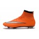 2016 Homme Chaussures Football Mercurial Superfly FG Orange Argenté Noir