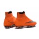 2016 Homme Chaussures Football Mercurial Superfly FG Orange Argenté Noir