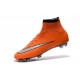 2016 Homme Chaussures Football Mercurial Superfly FG Orange Argenté Noir