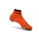 2016 Homme Chaussures Football Mercurial Superfly FG Orange Argenté Noir