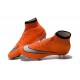 2016 Homme Chaussures Football Mercurial Superfly FG Orange Argenté Noir