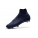 Chaussures Mercurial Superfly IV FG Nouvelle Pas Cher Bleu Foncé