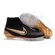 Nouvelle Homme Cramspon de Foot Nike Magista Obra FG Noir Blanc Or