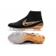 Nouvelle Homme Cramspon de Foot Nike Magista Obra FG Noir Blanc Or