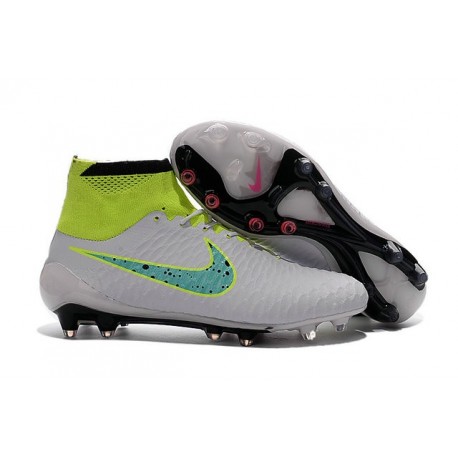 Nouvelle Homme Cramspon de Foot Nike Magista Obra FG Blanc Volt Vert Noir