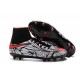 Nouvelles chaussures Nike HyperVenom Phantom II FG Football Crampons Noir Rouge Blanc