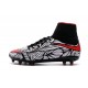Nouvelles chaussures Nike HyperVenom Phantom II FG Football Crampons Noir Rouge Blanc