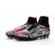 Nouvelles chaussures Nike HyperVenom Phantom II FG Football Crampons Noir Rouge Blanc