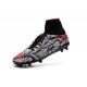 Nouvelles chaussures Nike HyperVenom Phantom II FG Football Crampons Noir Rouge Blanc