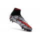 Nouvelles chaussures Nike HyperVenom Phantom II FG Football Crampons Noir Rouge Blanc