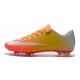 2016 Crampons de Foot Nike Mercurial Vapor X FG Homme Orange Jaune Or Blanc