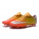 2016 Crampons de Foot Nike Mercurial Vapor X FG Homme Orange Jaune Or Blanc