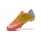 2016 Crampons de Foot Nike Mercurial Vapor X FG Homme Orange Jaune Or Blanc