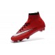 Chaussures Mercurial Superfly IV FG Nouvelle Pas Cher Rouge Noir Blanc