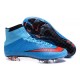 Chaussures Mercurial Superfly IV FG Nouvelle Pas Cher Bleu Rouge Noir