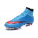 Chaussures Mercurial Superfly IV FG Nouvelle Pas Cher Bleu Rouge Noir