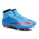 Chaussures Mercurial Superfly IV FG Nouvelle Pas Cher Bleu Rouge Noir